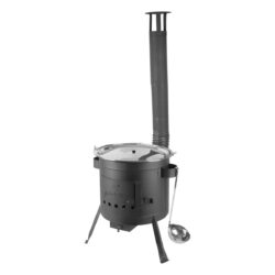 Set de ceaun pentru gulaș și pomana porcului, ceaun de 13 l