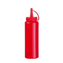 Dozator pentru sosuri reci Hendi 557815 cu volum de 0,35 l. Ideal pentru ketchup, muștar, maioneză și alte sosuri reci. Potrivit pentru mașina de spălat vase.