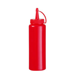Dozator pentru sosuri reci Hendi 557914 cu volum de 0,7 l. Ideal pentru ketchup, muștar, maioneză și alte sosuri reci. Potrivit pentru mașina de spălat vase.