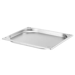 Recipient gastronorm GN 2/3 – 20 mm Hendi, din oțel inoxidabil rezistent, potrivit pentru utilizare în cuptoare combi, frigidere și Bain-Marie.