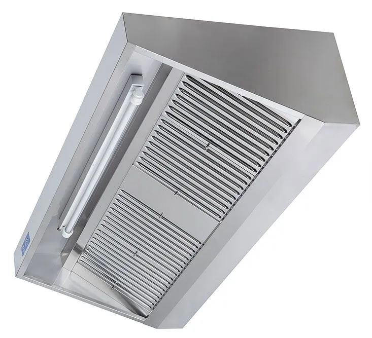 Hotă de perete cu motor, regulator, iluminare - 140 x 70 cm | WHIE147M