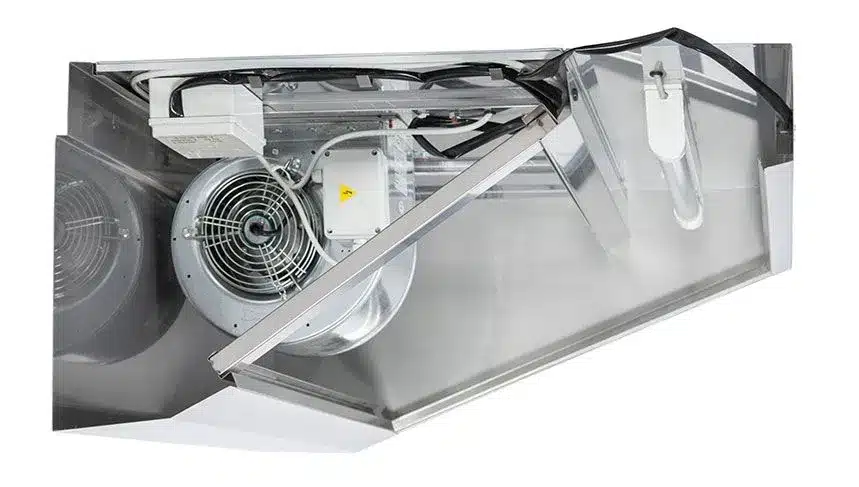 Hotă de perete cu motor, regulator, iluminare - 140 x 70 cm | WHIE147M