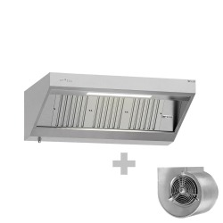 Hotă de perete cu motor, regulator, iluminare - 160 x 70 cm | WLS167M
