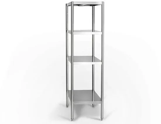 Raft din oțel inoxidabil PREMIUM - 140 x 50 cm - 4 polițe