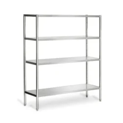 Raft din oțel inoxidabil PREMIUM - 200 x 50 cm - 4 polițe