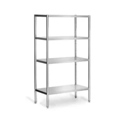 Raft din oțel inoxidabil PREMIUM - 100 x 50 cm - 4 polițe