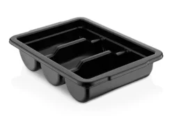 Distribuitor pentru tacâmuri - 3 compartimente - negru | BKSGP3