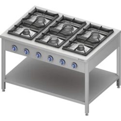 Aragaz pe gaz ECO 900 - 6 arzătoare - 36,5 kW | Stalgast 999621
