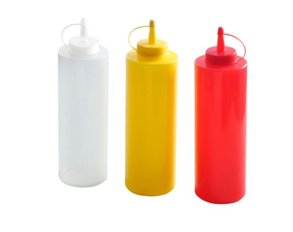 Set sticle dispenser - 3 bucăți, HENDI, 0,7L, Transparent, 3 buc, ø70x(H)240mm - imagine 2
