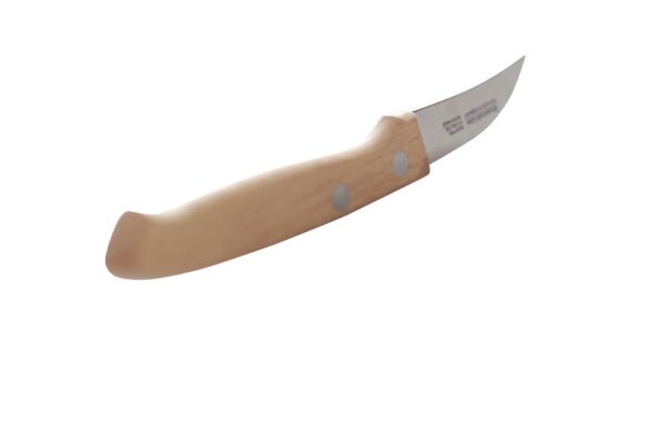 Cuțit pentru decojit cu mâner din lemn, HENDI, model curbat, Lemn, (L)165mm - imagine 2