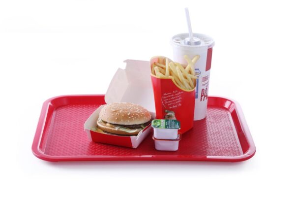Tavă medie fast food, HENDI, Roșu, 305x415x(H)20mm - imagine 2