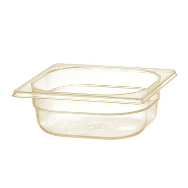 Container Gastronorm 1/6 rezistent la temperaturi înalte, HENDI, GN 1/6, 1L, Transparent, 176x162x(H)65mm