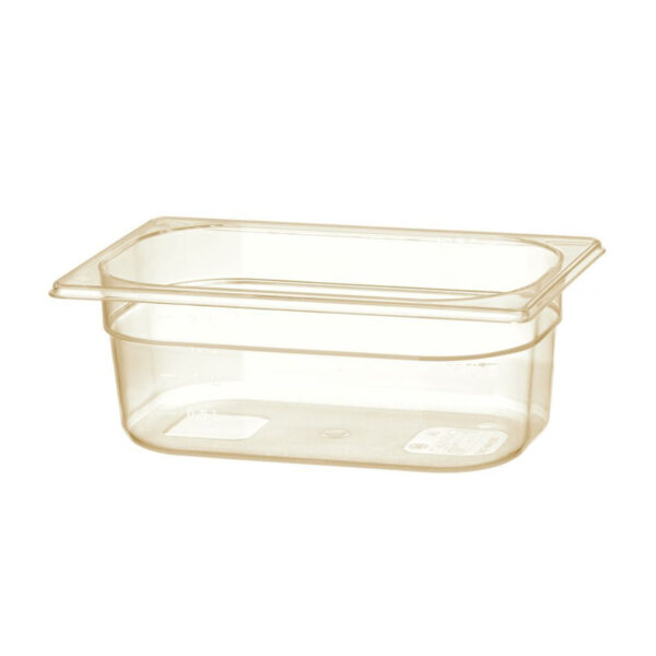 Container Gastronorm 1/4 rezistent la temperaturi înalte, HENDI, GN 1/4, 2,6L, Transparent, 265x162x(H)100mm