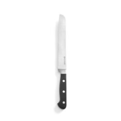 Cuțit pentru pâine – lamă de 21 cm – Kitchen Line – negru | Hendi 781333