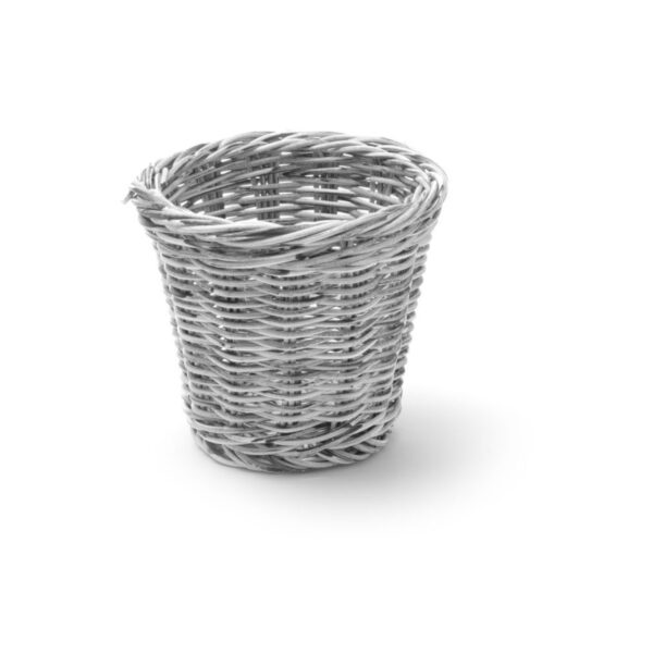 Coș snack, HENDI, Gri, ø130x(H)110mm