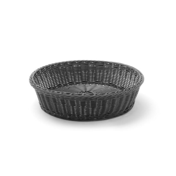 Coș pâine rotund, HENDI, Negru, ø400x(H)90mm