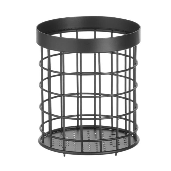 Cutie pentru tacâmuri neagră, HENDI, ø120x(H)150mm