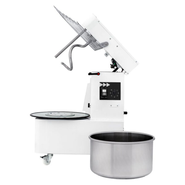 Spirális keverő eltávolítható tálal és 2 sebességgel - 32 L, 88 kg/óra, 32L, 400V/1700W, 435x750x(H)810mm | Prismafood 222928