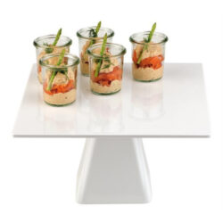 Suport pentru tort din melamină - 310x(H)160 mm - pătrat | Fine Dine