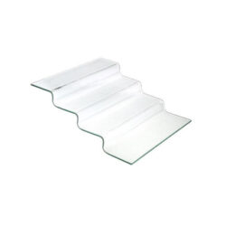 Trepte din sticlă transparentă Vetro pentru bufet - 400x350 mm | Fine Dine