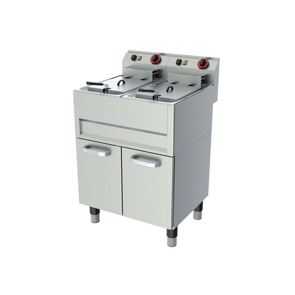 Friteuză electrică - 2 x 13 L - 2 x 9,9 kW - 400V | FE-61/13ELT