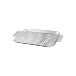 Tavă pentru grătar, oțel inoxidabil, 34x18,5x2 cm | Strend Pro