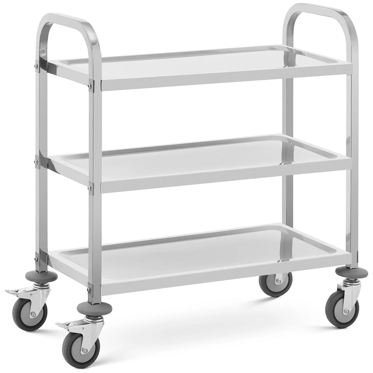 Cărucior de servire - 3 polițe - 300 kg - oțel inoxidabil | RCSW-111