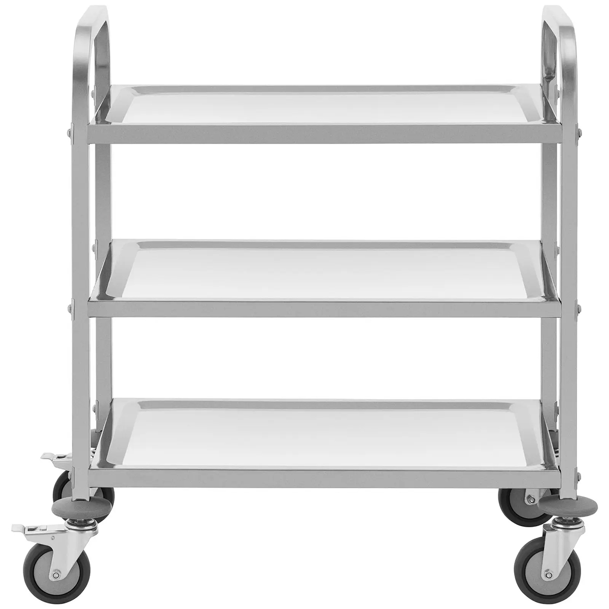 Cărucior de servire - 3 polițe - 300 kg - oțel inoxidabil | RCSW-111