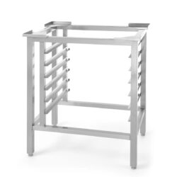 Suport pentru cuptor convectie H100 și H100S – GN 1/1 | Hendi 237151 din oțel inoxidabil, cu 6 șine ghidaj pentru tăvi de copt.