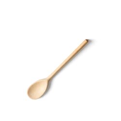 Lingura de lemn cu lungimea de 25 cm și formă ovală permite amestecarea confortabilă în timpul pregătirii mâncărurilor. Realizată din lemn de fag rezistent.