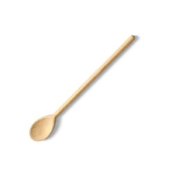 Lingura de lemn cu lungimea de 40 cm și formă ovală permite amestecarea confortabilă în timpul pregătirii mâncărurilor. Realizată din lemn de fag rezistent.
