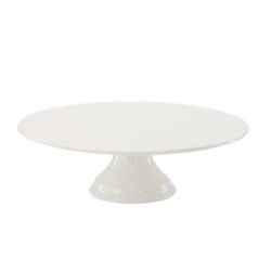 Suportul din porțelan pentru servire este ideal pentru prăjituri, fructe și gustări sărate. Design elegant, bază stabilă și dimensiuni de 31 × 9,5 cm.