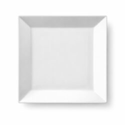 Farfurie de servire Actual 13 × 13 cm din porțelan rezistent. Rezistentă la șocuri termice, deteriorare și potrivită pentru mașina de spălat vase și cuptorul cu microunde.