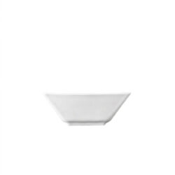 Bol pentru salată Actual 133 ml din porțelan rezistent. Bol elegant, pătrat, pentru dipuri, sosuri, salate și aperitive. Alegere ideală pentru acasă și pentru locații.