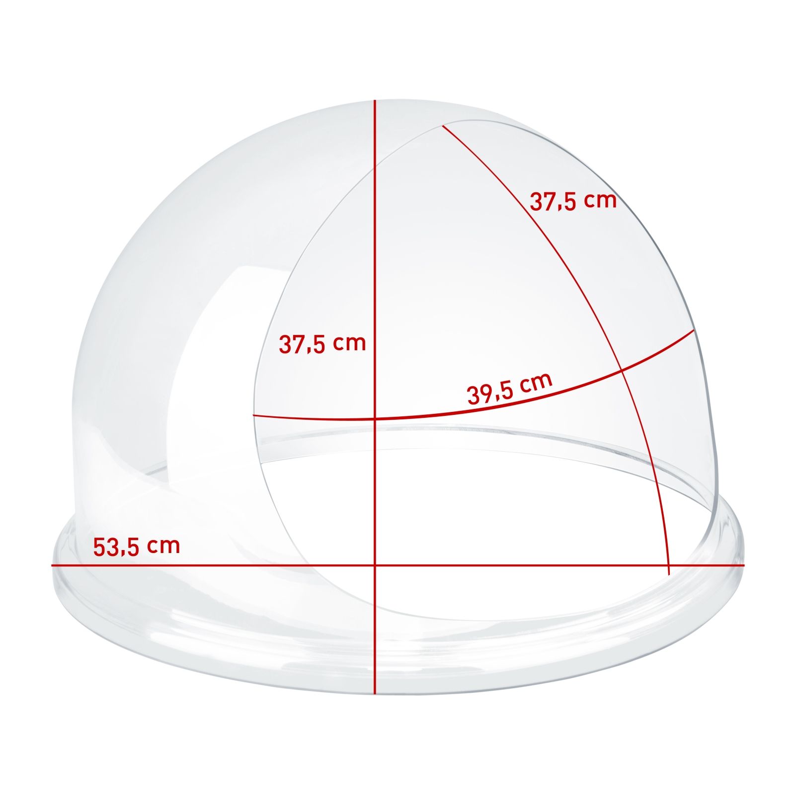 Plexiglas pentru aparat de vată de zahăr - 52 cm | RCZW-COV12E