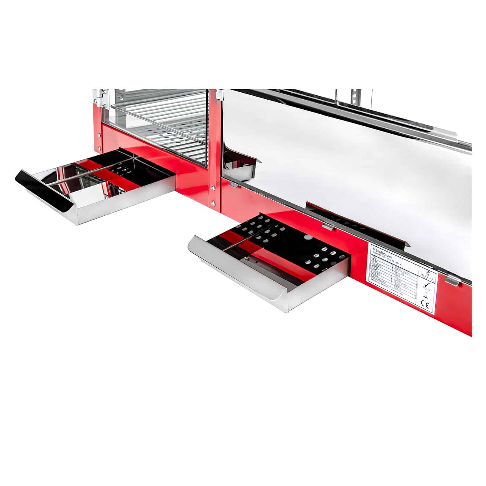 Mașină de popcorn cu vitrină încălzită - 1700 W | RCPC-16E