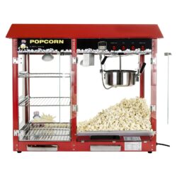 Mașină de popcorn cu vitrină încălzită - 1700 W | RCPC-16E