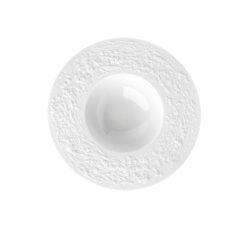 Farfurie adâncă Stone Ø 18 cm, albă, din porțelan rezistent. Farfurie elegantă pentru supe, risotto și paste, potrivită pentru unități HoReCa și pentru acasă.