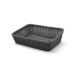 Coș pentru pâine - 400x300x120 mm - negru | Hendi 426678