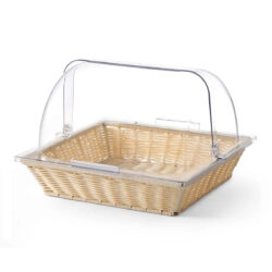 Coș pentru pâine cu capac roll-top GN 2/3 - 365x365x245 mm | Hendi 426968