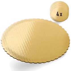 4 buc - suport auriu pentru tort Ø 30 cm | Gastrokitchen
