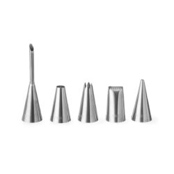 Set de 5 duiuri Hendi pentru decorarea profesională a deserturilor. Margini ascuțite pentru modele precise și decorare curată.