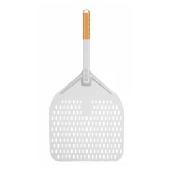 Paletă perforată pentru pizza cu mâner scurt - 350x710 mm | Hendi 618066