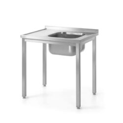 Masă cu chiuvetă - asamblare cu șuruburi - 1000x600x850 mm | Hendi 811573