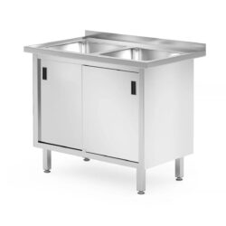 Masă de spălat - sudată - 1000x600 mm | Hendi 813690