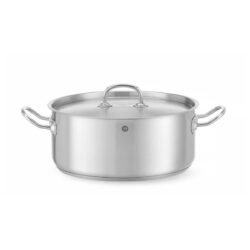 Oală joasă cu capac - 7,4 L - Ø 280 mm - Kitchen Line | Hendi 836033