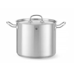 Oală înaltă cu capac Kitchen Line - 9 L - Ø 240 mm | Hendi 837306