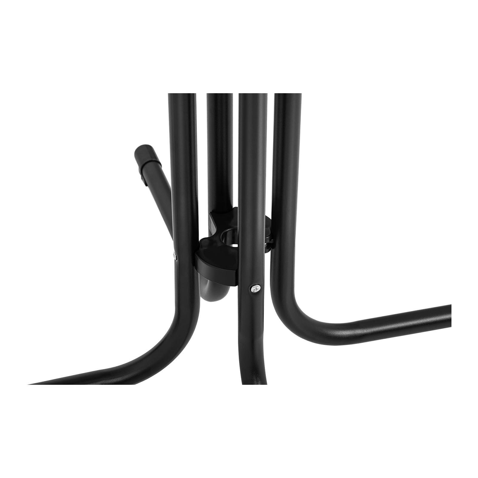 Masă de bar - neagră - pliabilă - Ø80 cm - 110 cm