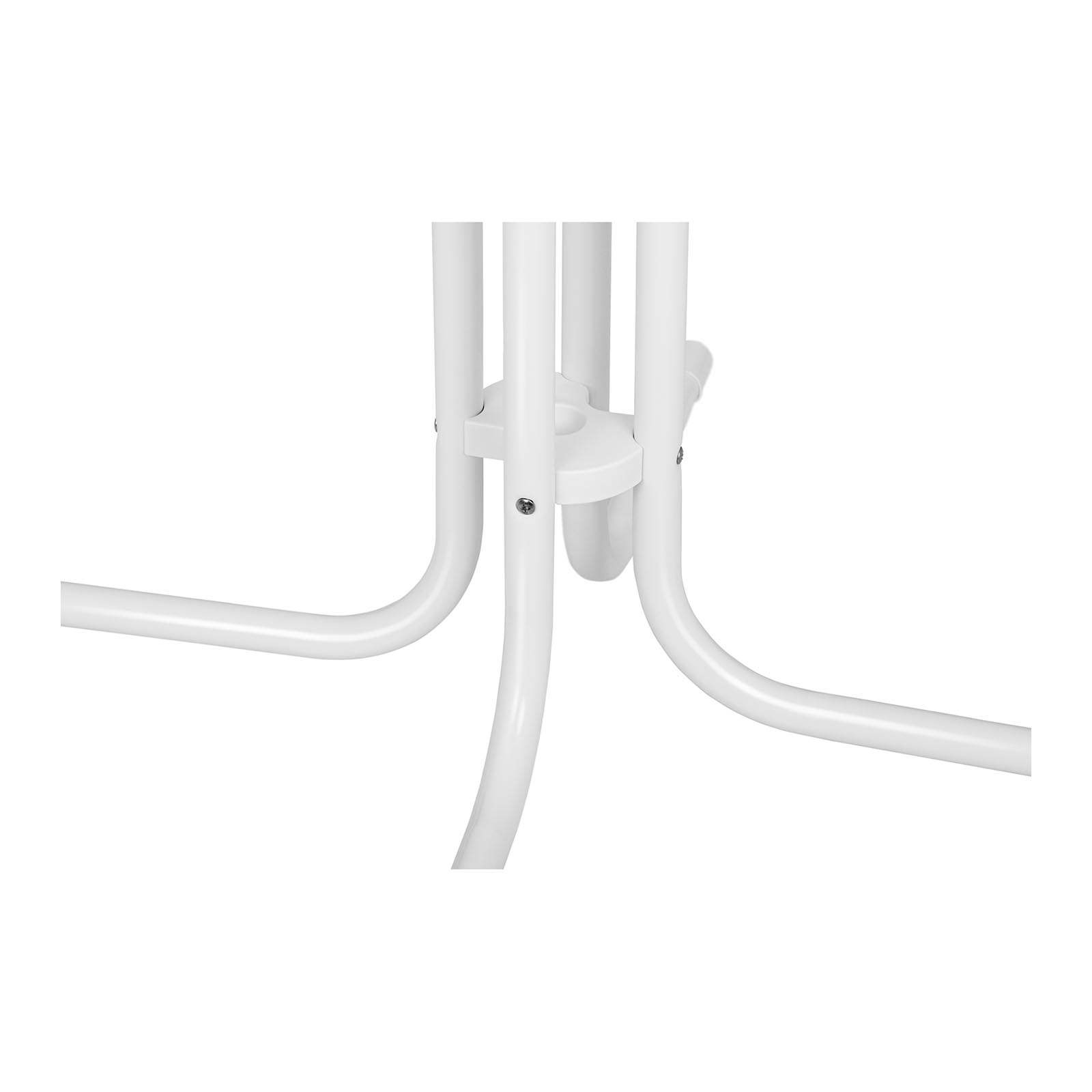 Masă de bar - albă - pliabilă - Ø80 cm - 110 cm