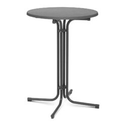 Masă de bar - gri - pliabilă - Ø80 cm - 110 cm